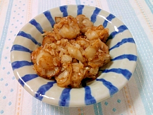 ベビーホタテのニンニク醤油炒め レシピ 作り方 By おかの29 楽天レシピ