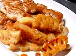 鶏ともちもちレンコンの照り焼き レシピ 作り方 By Donchan2 楽天レシピ