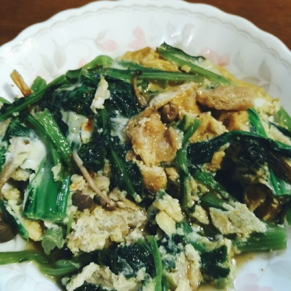 かき菜と油揚げの卵とじ レシピ 作り方 By エミ子のお手軽キッチン 楽天レシピ かき菜と油揚げの卵とじ レシピ 作り方 By エミ子のお手軽キッチン 楽天レシピ