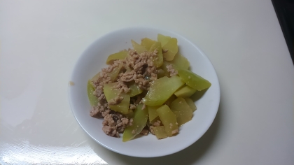 夏バテ対策。弁当にも。瓜（ウリ）とひき肉の味噌炒め