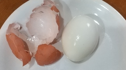 簡単☆茹で卵の剥き方