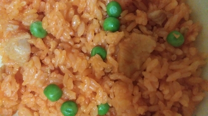 玉ねぎと鶏もも肉のチキンライス