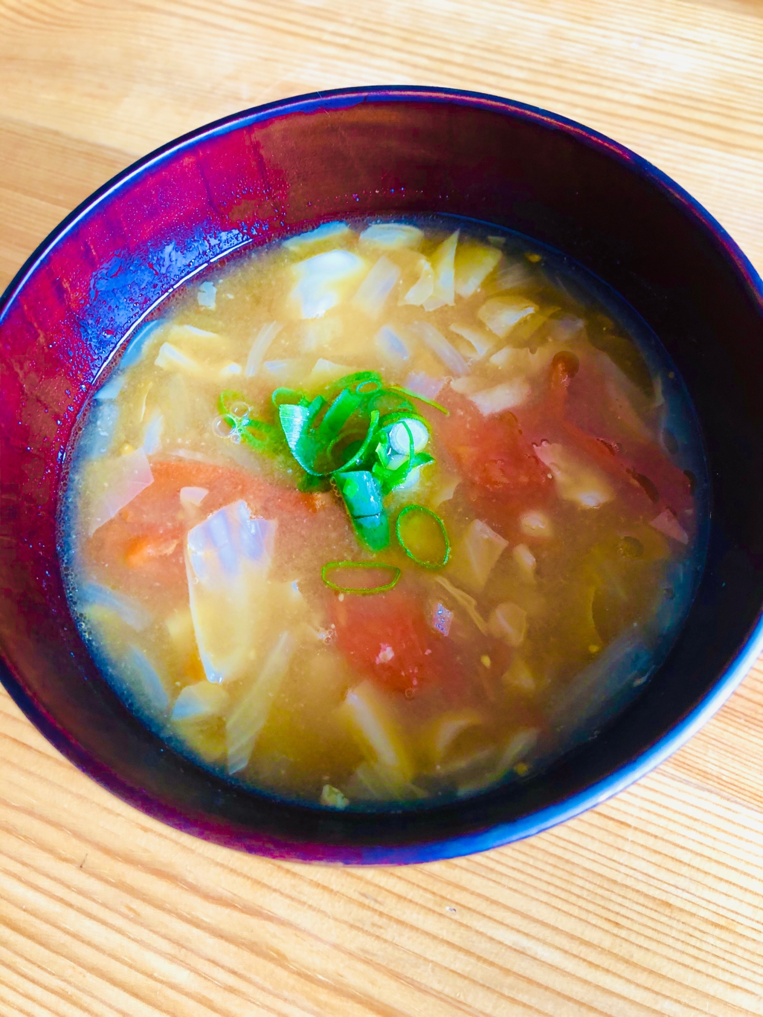 ミニトマトのお味噌汁