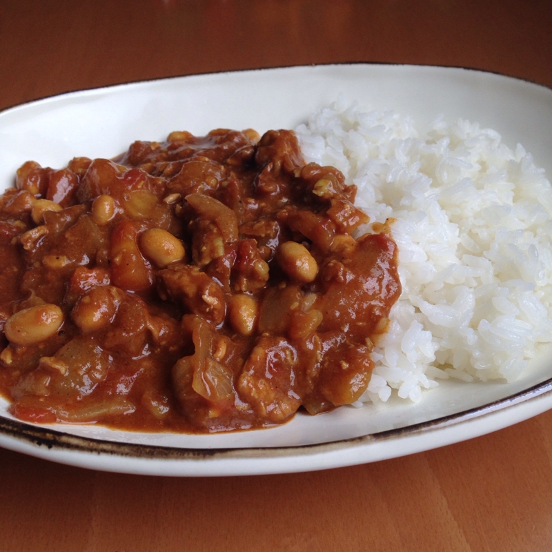 豚肉と大豆のカレー♪