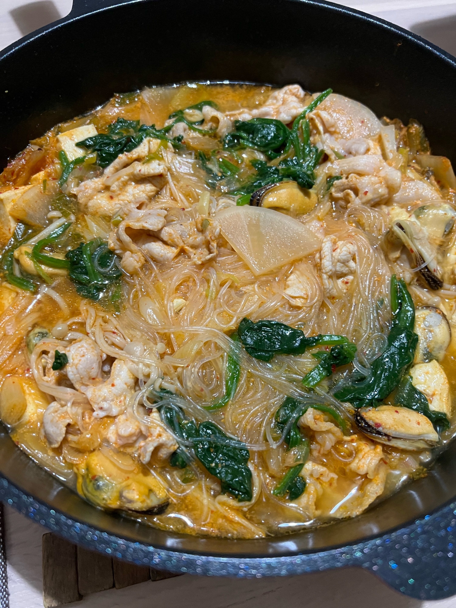 キムチで簡単♪豆腐鍋