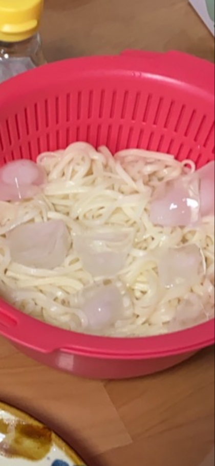 うどんがくっつかなくて良かったです！