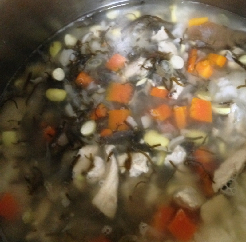 離乳食☆海鮮と枝豆のスープ