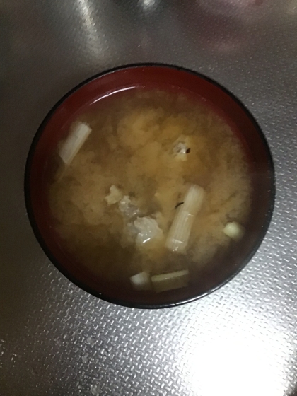 鰯のつみれ味噌汁