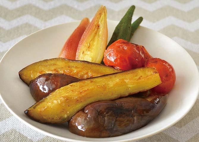 夏野菜のカレー焼マリネ