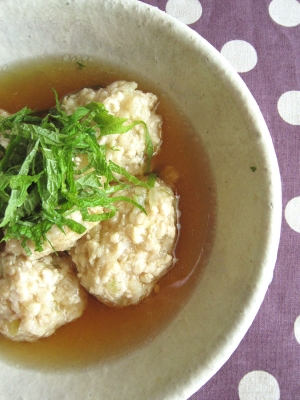 とっても簡単！鶏のふわふわ団子