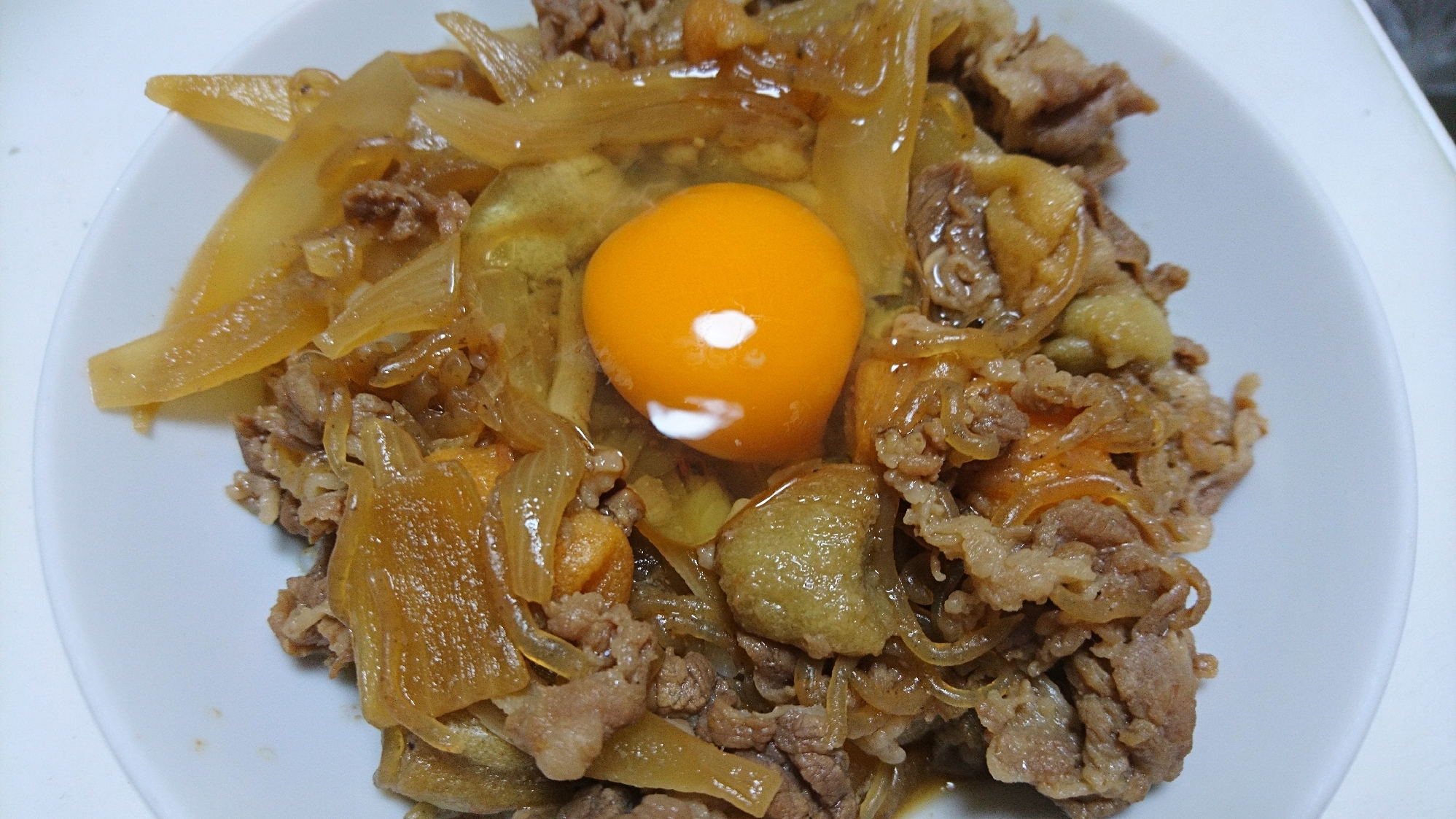 しらたきとお麩入りの牛丼☆