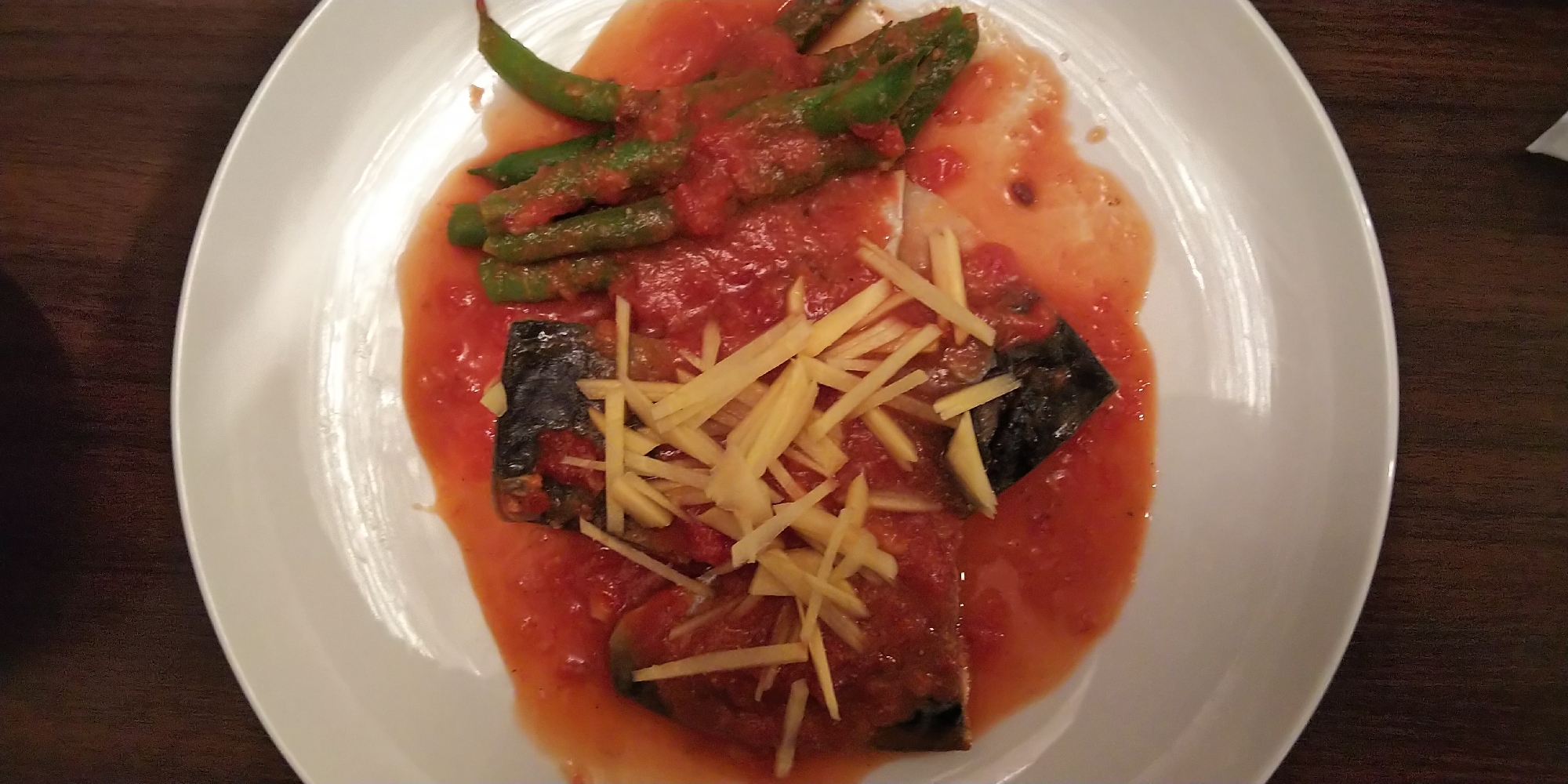 鯖といんげんのトマト煮