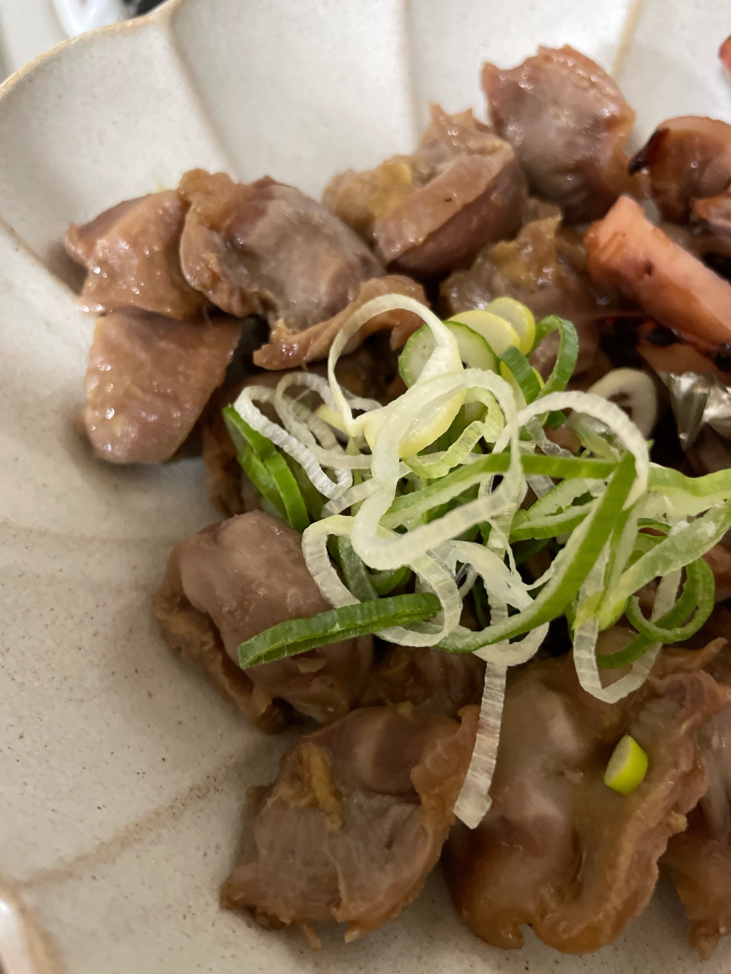 砂ずりバターガーリックステーキソース炒め✨