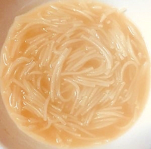 母親の介護食・嚥下食にクリームシチューにゅう麺