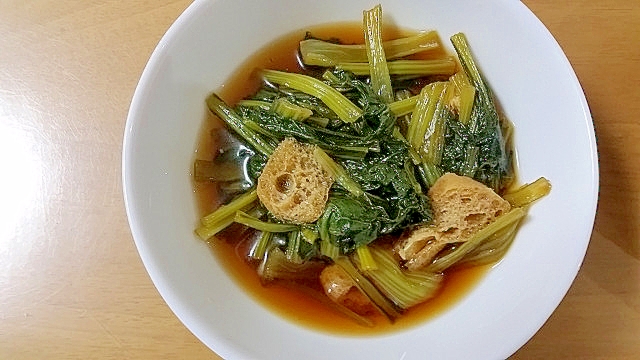 小松菜と油揚げの煮物