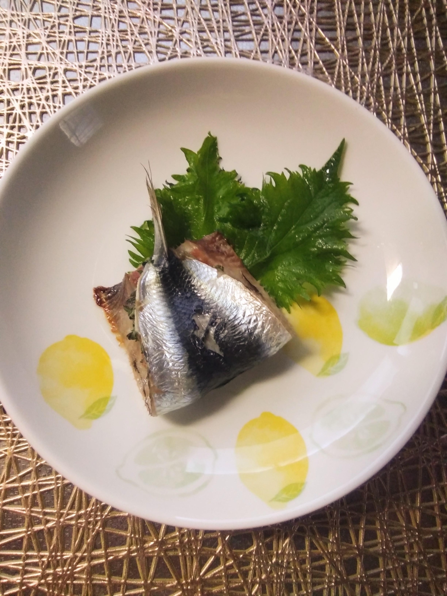 鰯☆いわしの梅肉大葉包み焼き