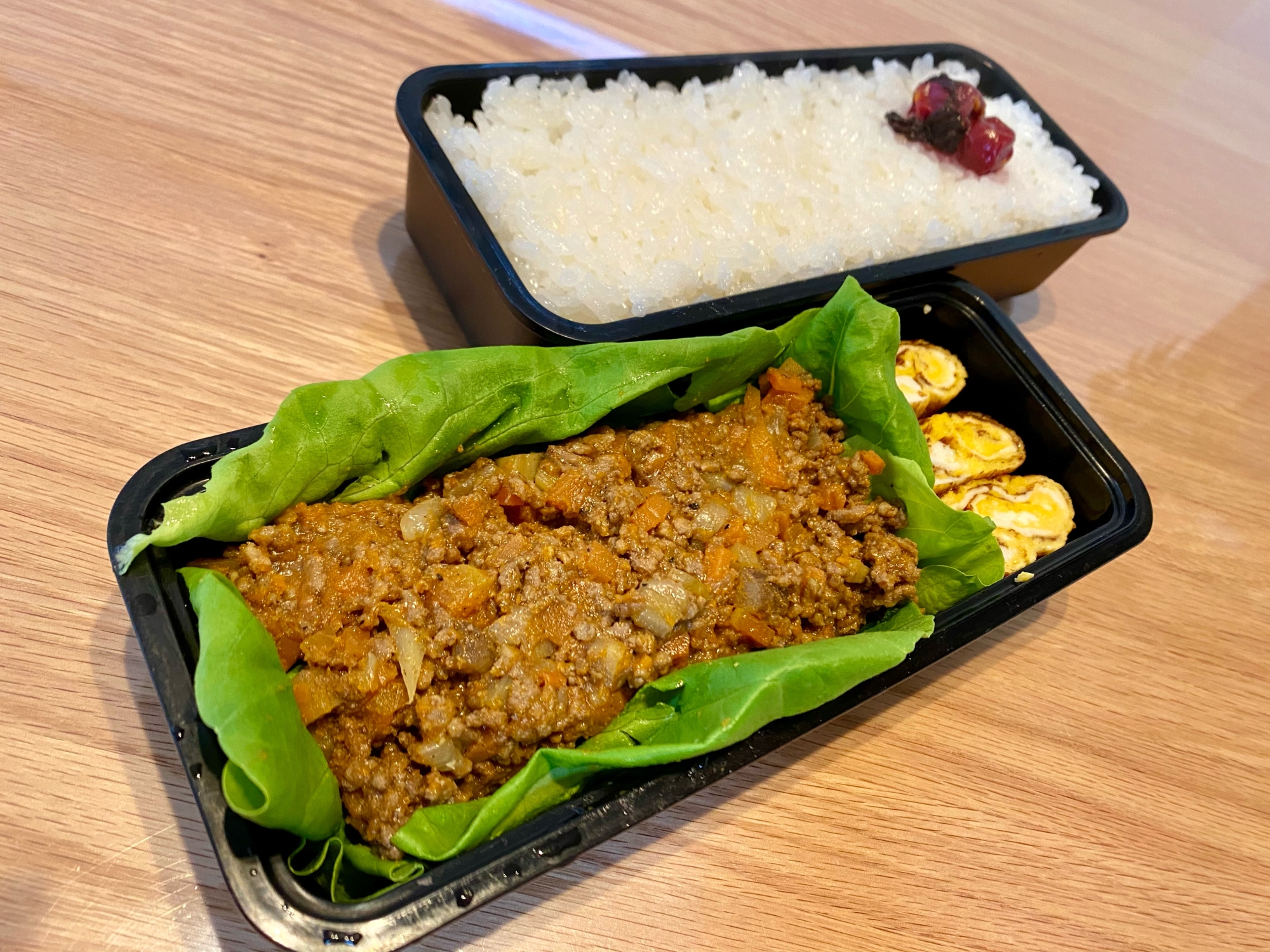 作り置き♪ キーマカレー弁当