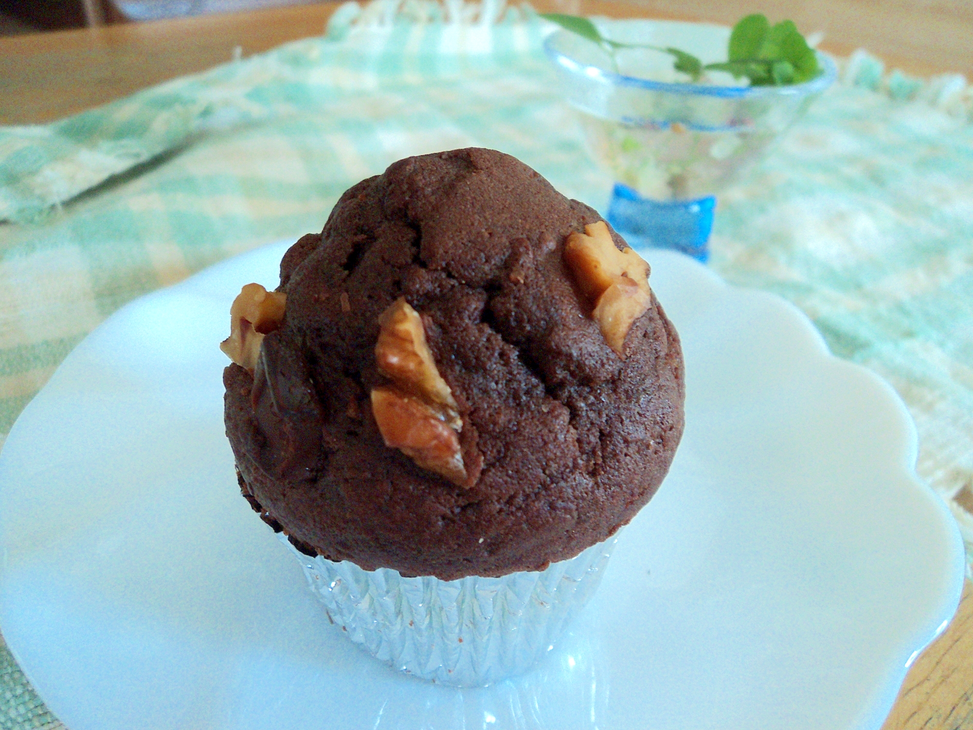 板チョコとココアで　ダブルチョコマフィン