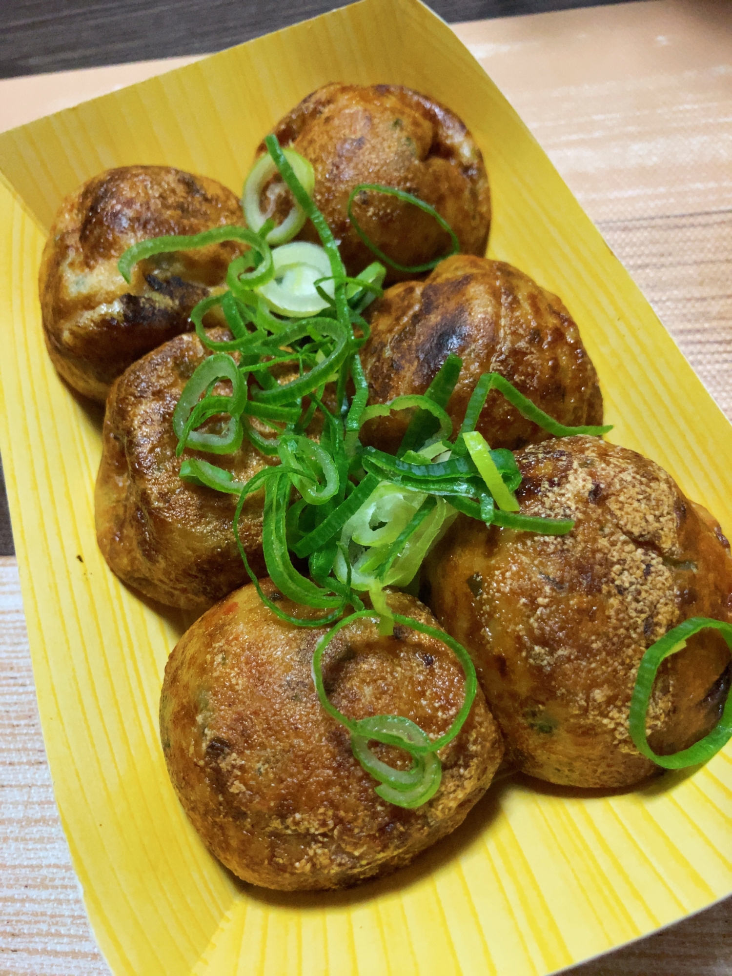 カリカリネギ醤油たこ焼き