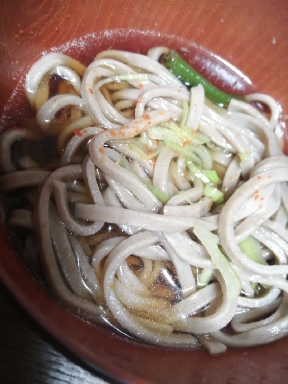 温かいそば