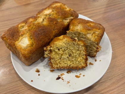 リンゴと紅茶の香り☆簡単パウンドケーキ 