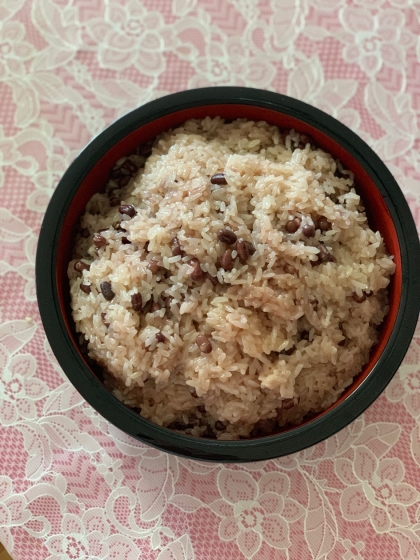 圧力なべで簡単美味しいお赤飯♪