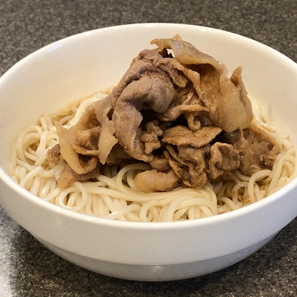 ボリューム満点 甘辛豚肉のせ温かいひやむぎ レシピ 作り方 By ちぃころ 楽天レシピ ボリューム満点 甘辛豚肉のせ温かいひやむぎ レシピ 作り方 By ちぃころ 楽天レシピ