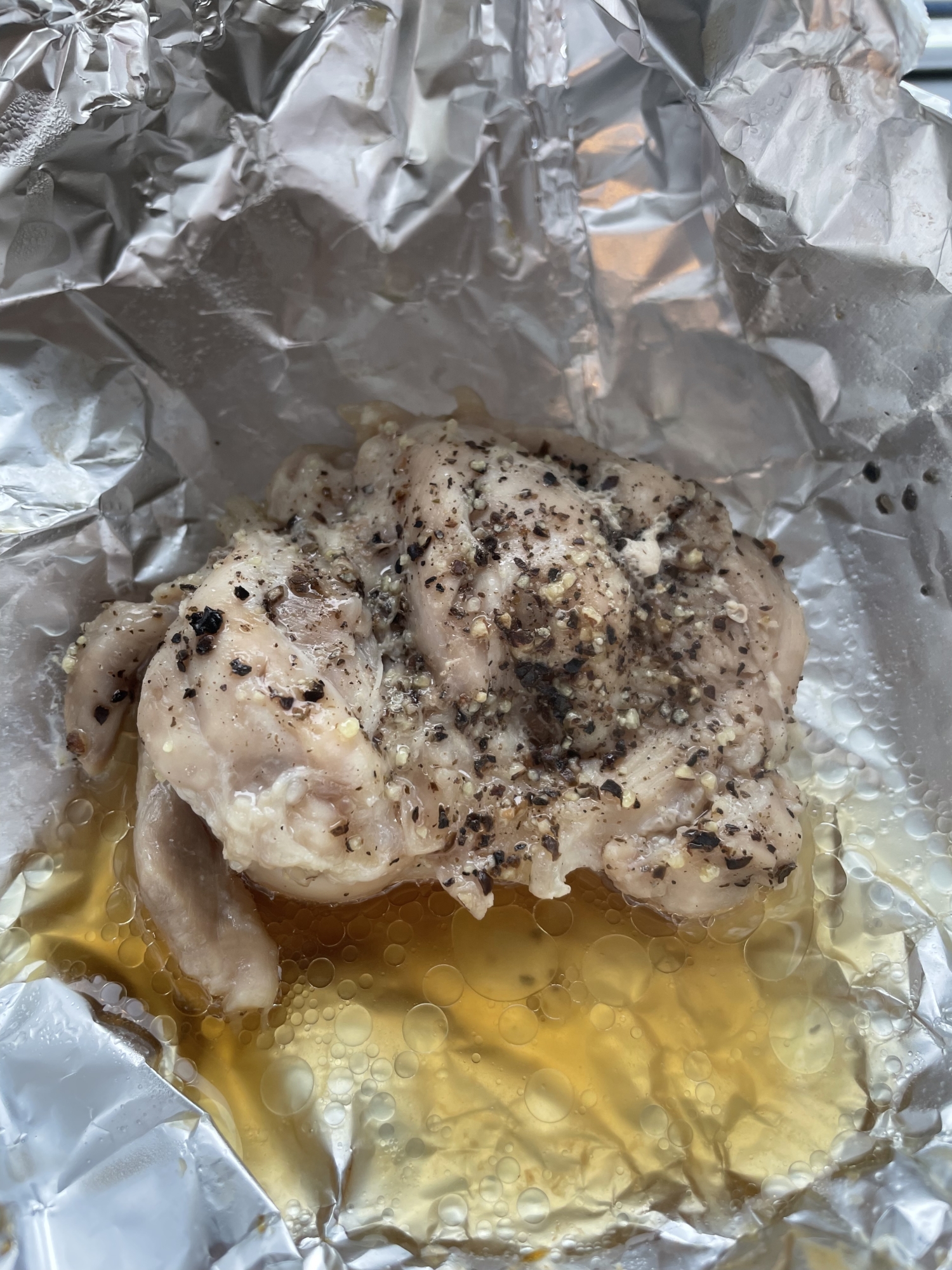 フライパンが汚れない 鶏肉のホイル焼き レシピ 作り方 By おさるのじょーじ 楽天レシピ フライパンが汚れない 鶏肉のホイル焼き レシピ 作り方 By おさるのじょーじ 楽天レシピ