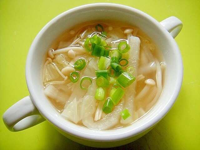 白菜 えのき スープ