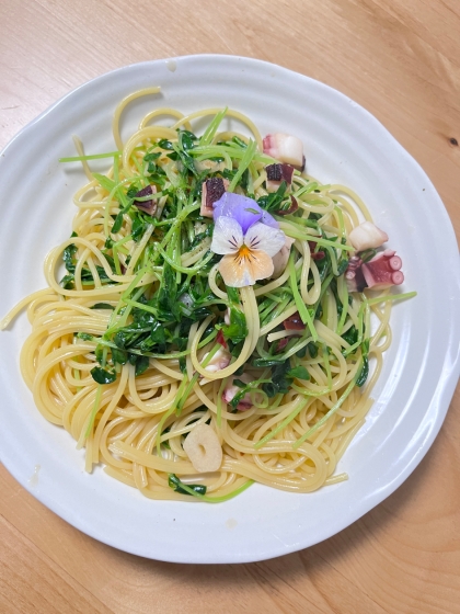 タコとにんにくの和風パスタ