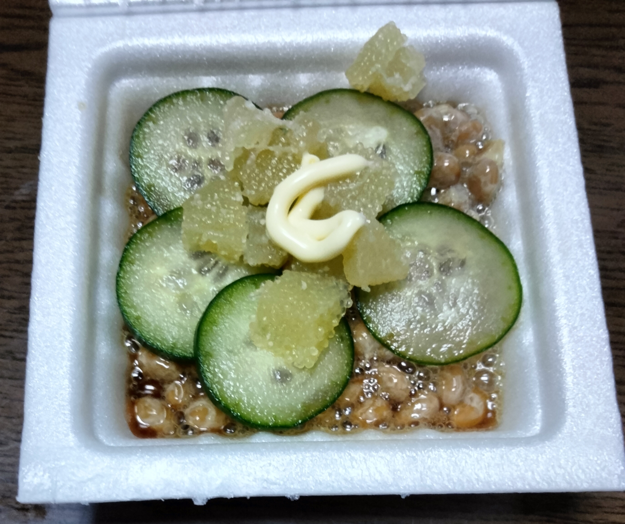 納豆アレンジ　きゅうり&味付数の子