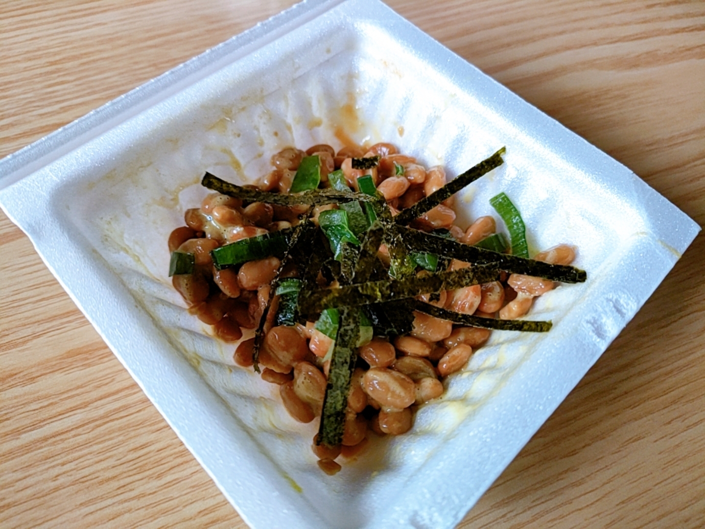 味噌味☆海苔とねぎの納豆