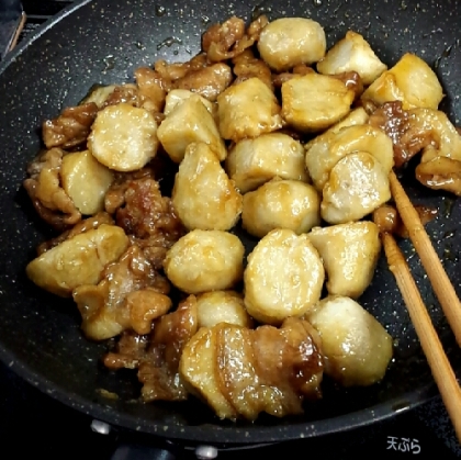 手羽元と里芋の照り煮♪