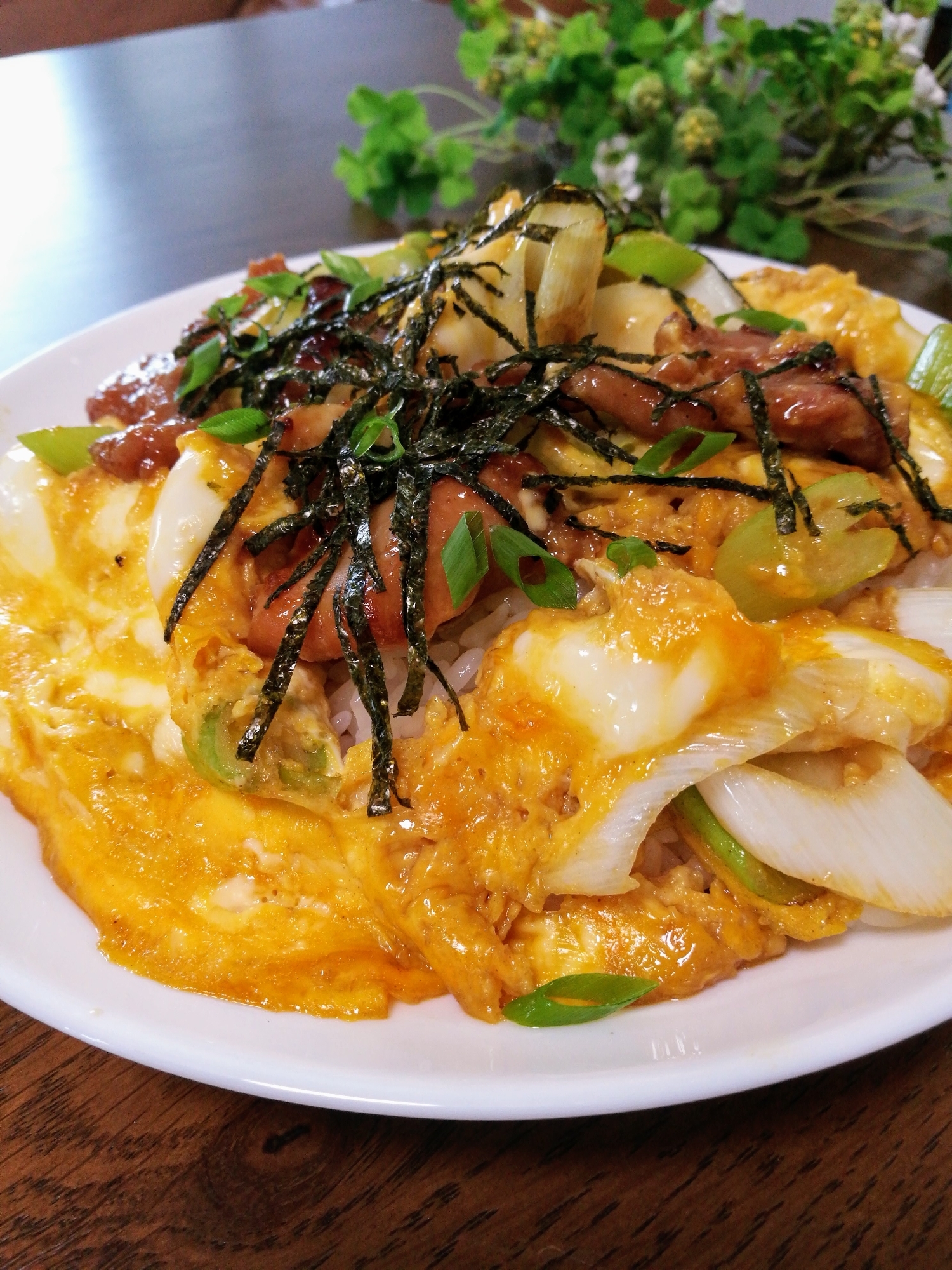 お弁当だけじゃない冷食焼き鳥活用☆親子焼き鳥丼