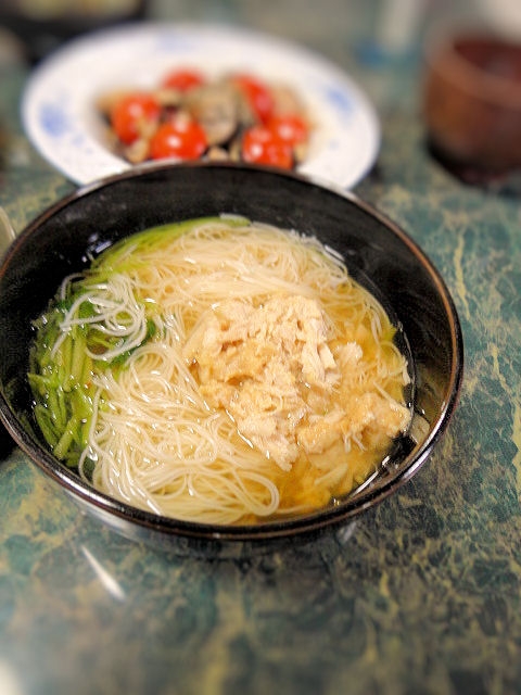 鶏味噌にゅうめん