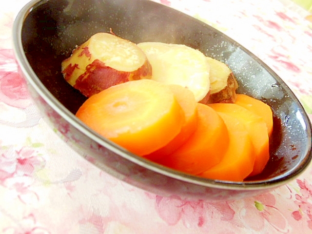白だし生姜ｄｅ❤人参と薩摩芋の含め煮❤