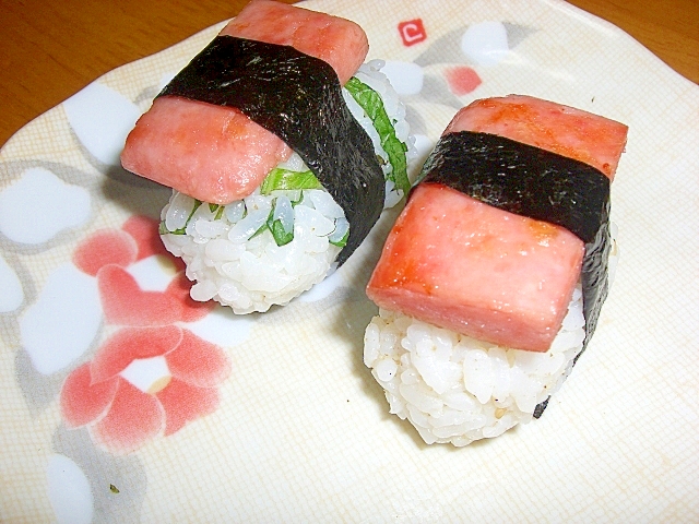 スパム寿司２種