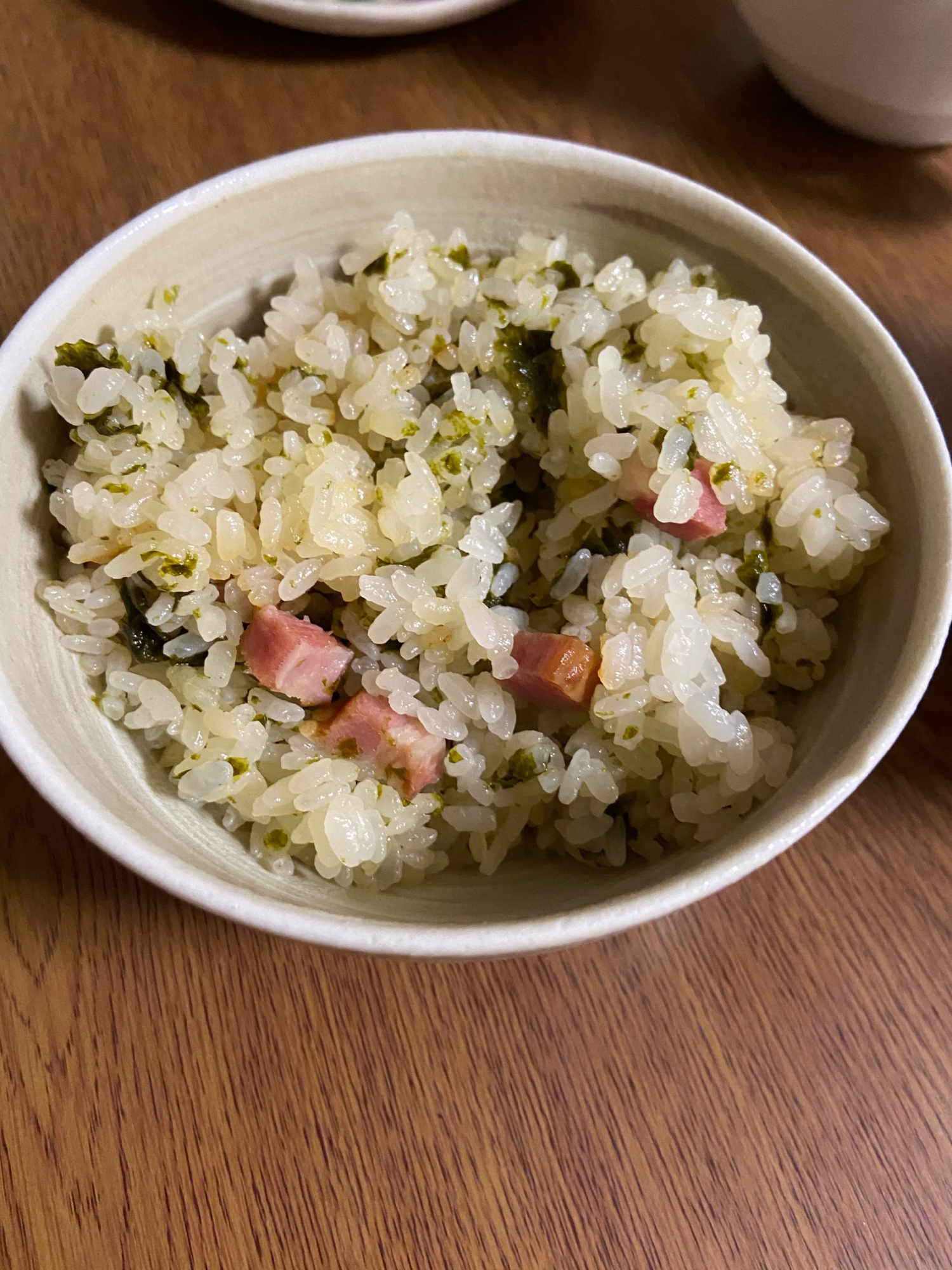 海苔とベーコンの炊き込みご飯