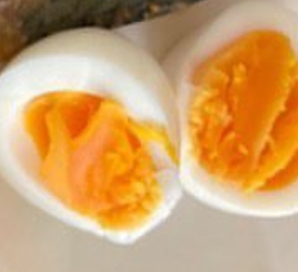 失敗しないꕤ オレンジ色の半熟ゆで卵