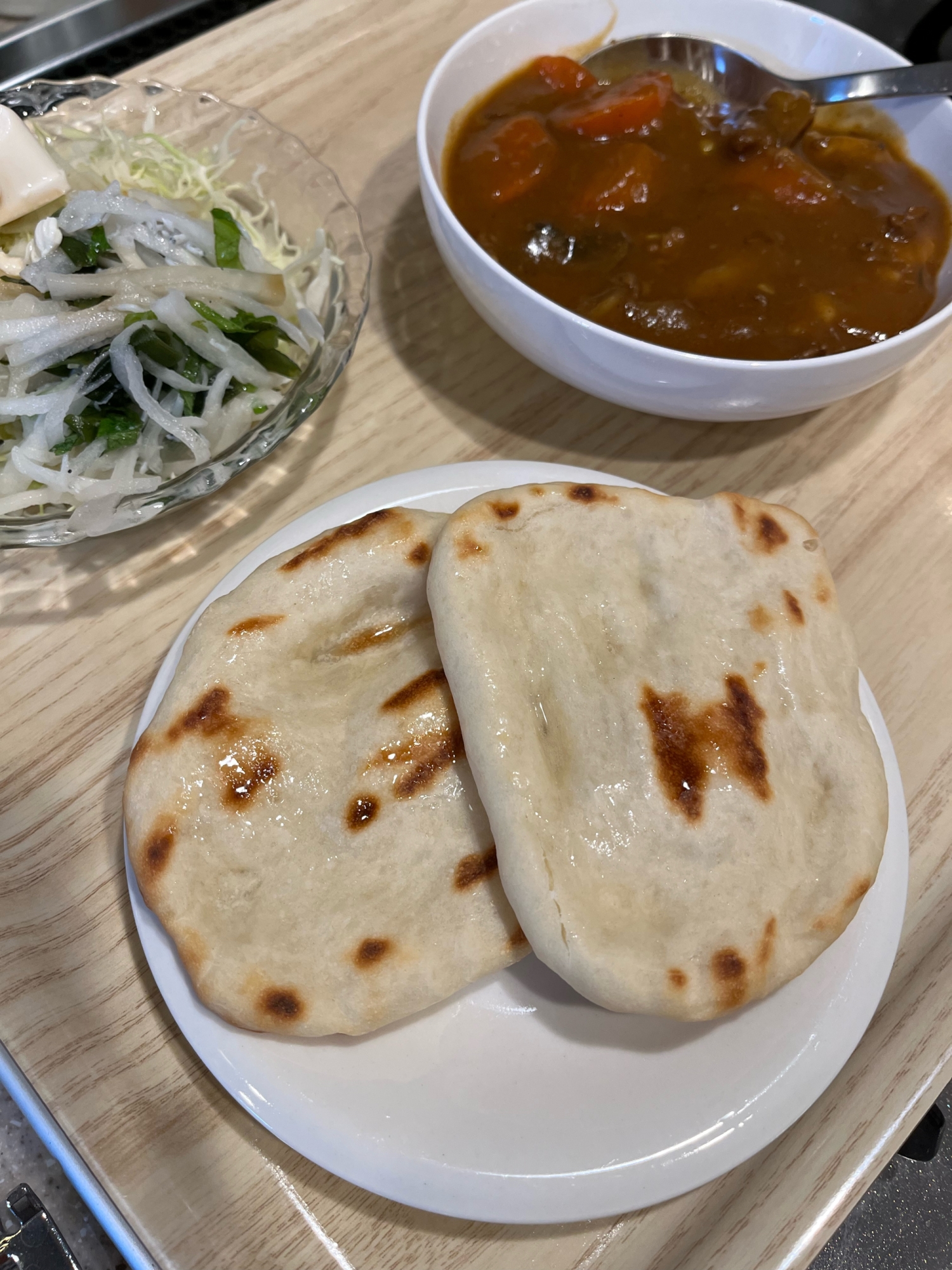 オーブンなくても魚焼きグリルで焼けるナン