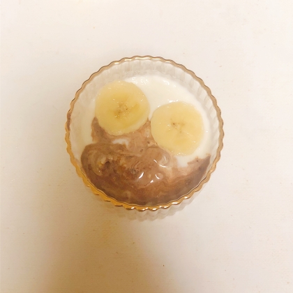 今日のヨーグルト♡バナナ&チョコアイス