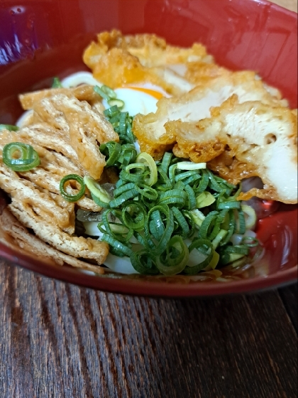 鶏天ぶっかけうどん！