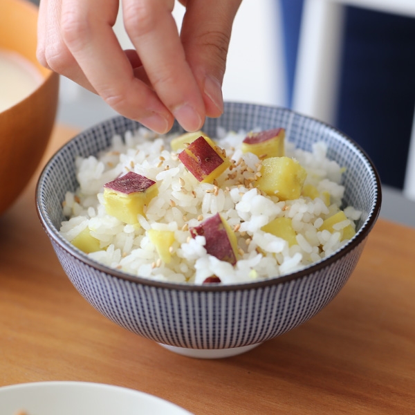 素材のうま味だけで美味しい【さつまいもご飯】