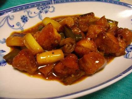 鶏肉とネギのニンニクマヨ醤油焼き