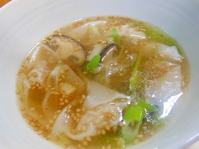 冷凍ワンタンで時短 ワンタンスープ レシピ 作り方 By アルプスの乙女 楽天レシピ