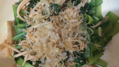 レンジで簡単作りおき！小松菜とえのきのお浸し大人味