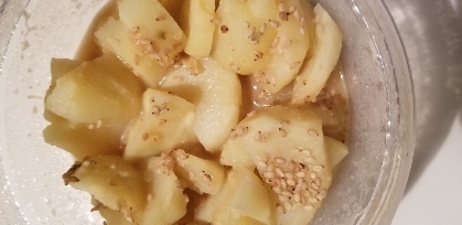 レンジで☆じゃがいものごま味噌和え