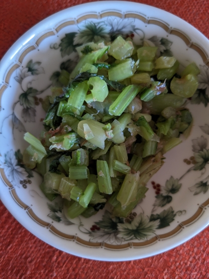 かぶの葉のおかか炒め