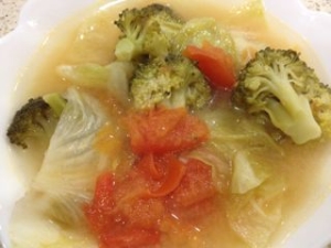 生姜入り洋風味噌スープ