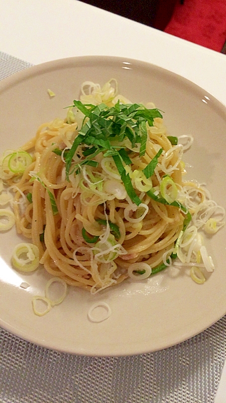 ツナと大葉でさわやか♪大人のわさび風味パスタ